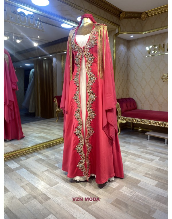 AKTAN MODEL KINALIK KAFTAN BİNDALLI ABİYE