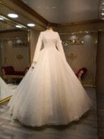 şahika-tesettür-gelinlik-simli-işlemeli-a-kesim