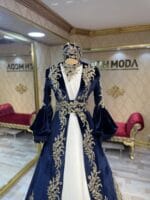 sonay-lacivert-gold-kaftan-kına-abiye-elbise-helen-dantel