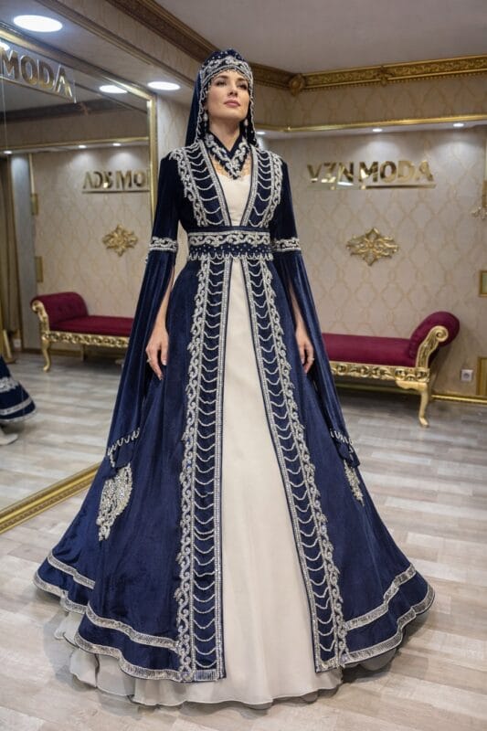 ahu-lacivert-gümüş-işleme-kaftan-kına-abiye-elbise-helen-kesim
