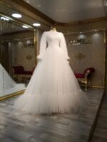 tesettür-gelinlik-helen-hayal-tül-tarlatanlı-kabarık