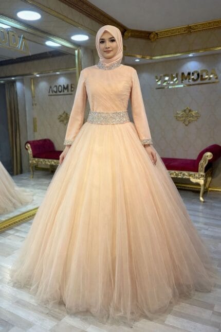 Furuzan-somon-tesettur-buyuk-beden-nisan-abiye-elbisee