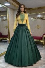 Gizem-nisan-kina-abiye-elbise-yesil-gold-helen-sifon-islemeli