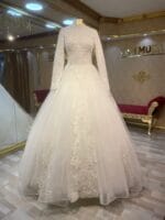 beste-tesettür-helen-gelinlik-dantel-işlemeli