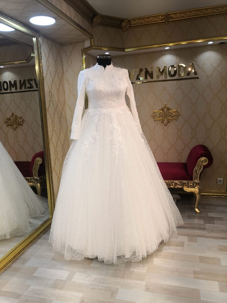 yelda-helen-gelinlik-tesettür-simli-dantel - VznModa yelda-helen-gelinlik-tesettür-simli-dantel