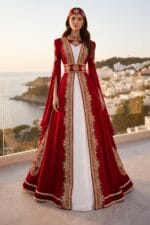 Buse-kirmizi-gold-islemeli-helen-kaftan-kina-abiye-elbise