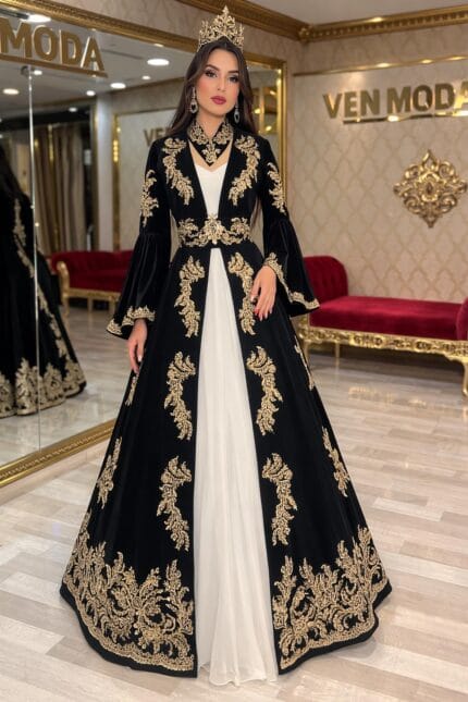 Guzelay-siyah-gold-kaftan-kina-abiye-elbise-helen