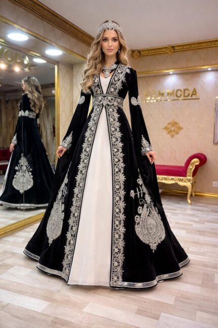 Nigar-siyah-gumus-kaftan-kina-abiye-elbise-islemeli-helen