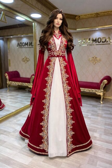 Pinar-kirmizi-islemeli-kaftan-kina-abiye-elbise-helen