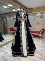 pınar-siyah-gold-kaftan-kına-abiye-elbise-helen-hint-işleme