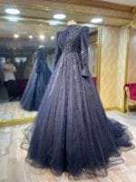 Şahbanu lacivert tesettür helen nişan kına abiye elbiseee - VznModa Sahbanu-lacivert-tesettur-helen-nisan-kina-abiye-elbise