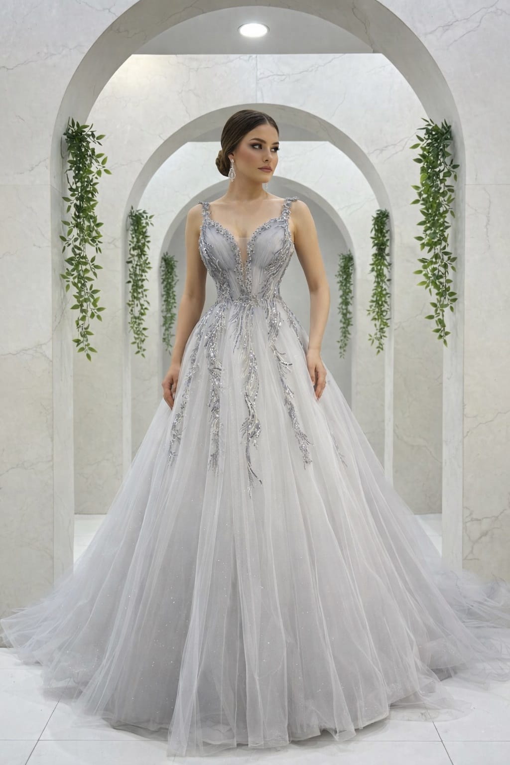 Simay gri helen askılı nişan abiye elbise - VznModa Simay-gri-helen-askili-nisan-abiye-elbise