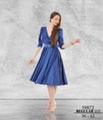 bengi-lacivert-saten-v-yaka-midi-abiye-elbise - VznModa bengi-lacivert-saten-v-yaka-midi-abiye-elbise