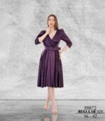 bengi-mürdüm-saten-v-yaka-midi-abiye-elbise - VznModa bengi-mürdüm-saten-v-yaka-midi-abiye-elbise