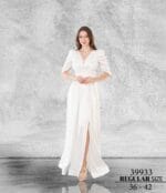 selis-beyaz-saten-kısa-kol-söz-nikah-abiye-elbise