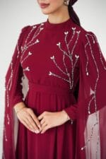 Cananb tesettur-yusra-sifon-abiye-bordolp6254--d6b4a - VznModa canan-bordo-taşlı-tesettür-abiye-elbise
