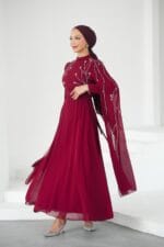 Cananc tesettur-yusra-sifon-abiye-bordolp6254-80a3-0 - VznModa canan-bordo-taşlı-tesettür-abiye-elbise