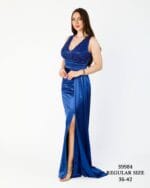 abiye-elbise-saks-balık-işlemeli-saten