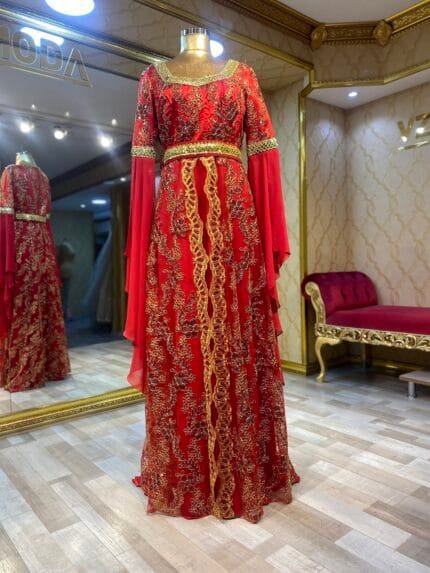 Vina-kirmizi-gold-payet-bindalli-kina-abiye-elbise