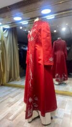 Zeycan kırmızı beyaz saten kaftan abiye elbisee - VznModa Zeycan-kirmizi-beyaz-saten-kaftan-abiye-elbise