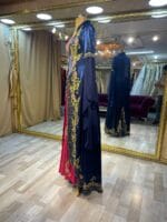 Elena Lacivert Fuşya saten nakışlı bindallı kınalık abiye elbiseee - VznModa Elena-Lacivert-Fusya-saten-nakisli-bindalli-kinalik-abiye-elbise