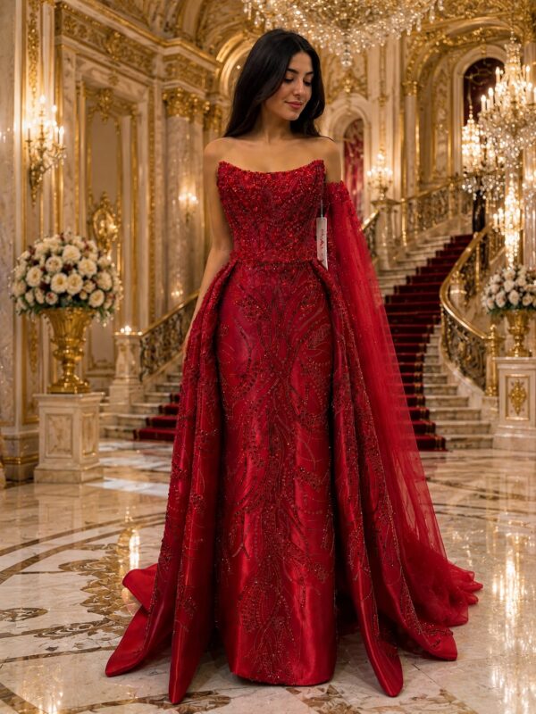 Rose Kırmızı helen Nişanlık Kınalık dantellll - VznModa Rose-Kirmizi-helen-Nisanlik-Kinalik-dantel
